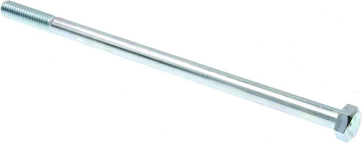 Zeskantbouten M8 x 200mm Verzinkt Staal - Sterke Schroeven voor Diverse Toepassingen - 10 Stuks