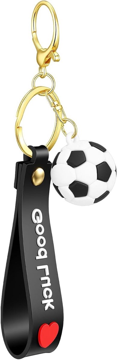 Inspirerende Siliconen Voetbal Sleutelhanger, Mini Sleutelhanger voor Sportfans, Leuke Geschenken voor Carnaval en Feestjes