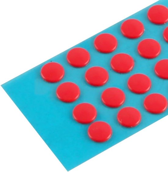 Muis Voetjes - Glijders Stickers - Soepel Gamen - Zelfklevend Teflon - 6mm Rond - Rood — afbeelding 4