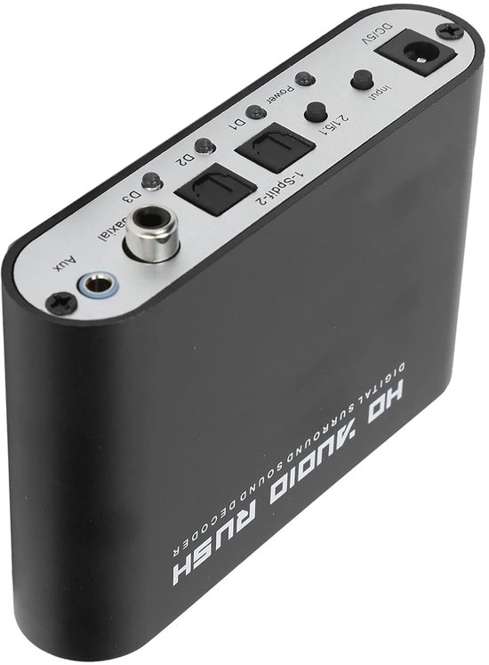 Digitale Audio Converter - 5.1 CH Decoder - Thuisbioscoop Geluid - Optisch Coaxiaal Invoer — afbeelding 2