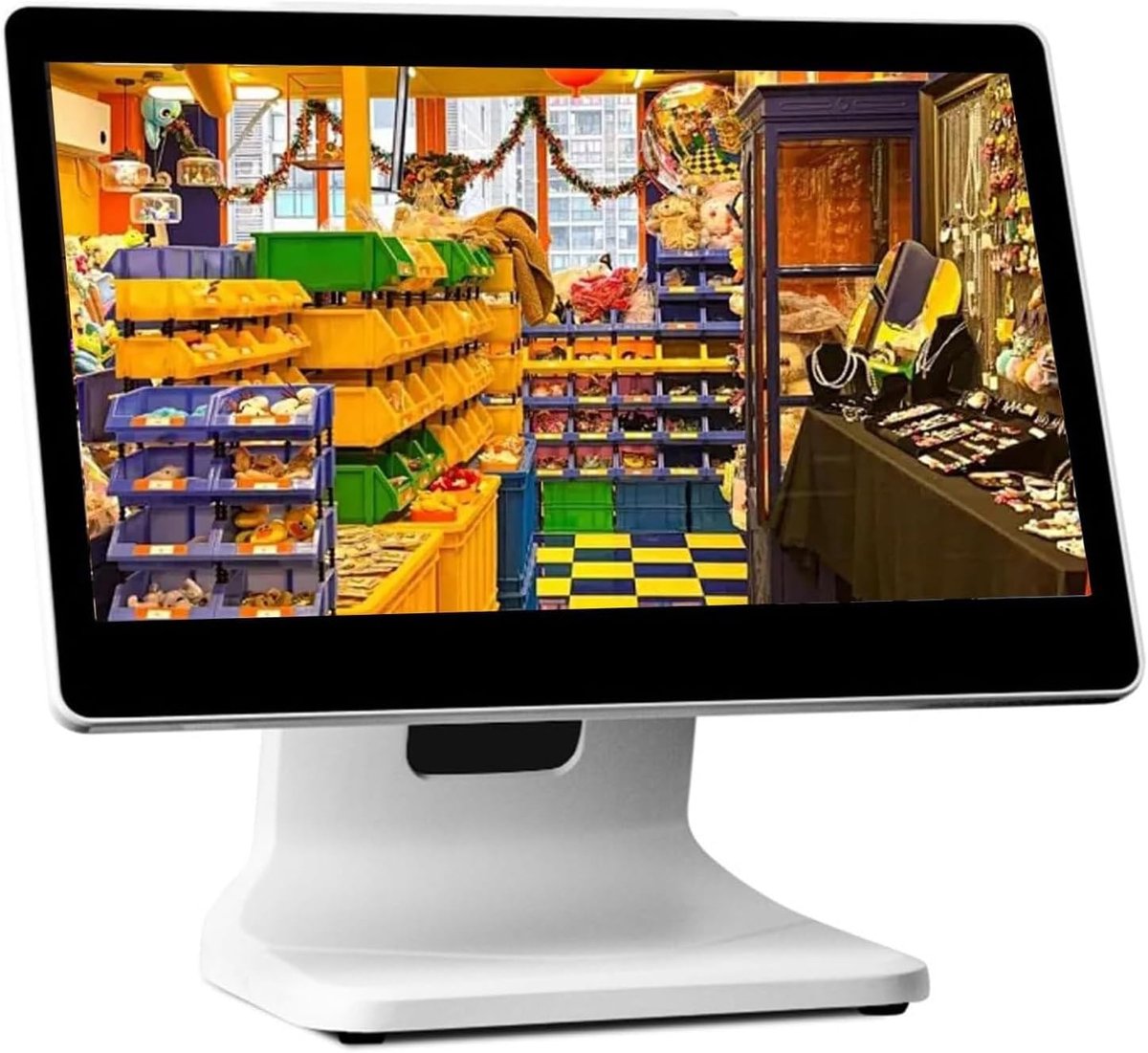 Touchscreen Kassasysteem - Alles-in-één POS - Kleine Bedrijven - 156 Inch Scherm - 52 kg - Zwart