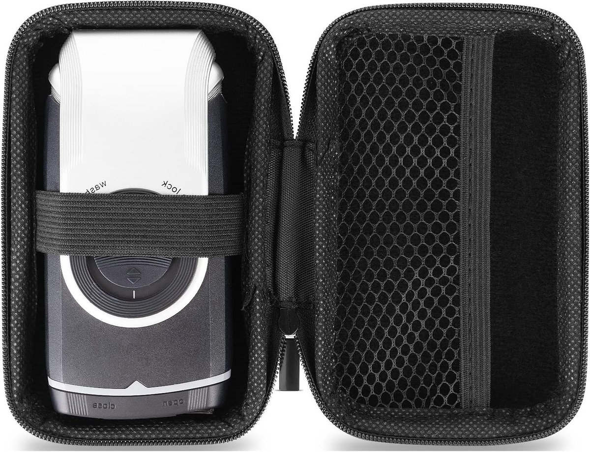 Zachte Reis Scheren Hoes, Beschermende Opbergzak voor Mini Elektrische Scheerapparaten, Compatibel met Braun M60 en M90, Draagbare Scheerapparaat Houder en Compact Zorgaccessoire (Zwart)