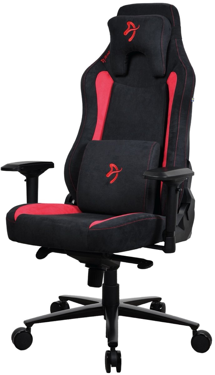 Arozzi Vernazza Gaming Stoel – SoftPU & SoftFabric – Ergonomisch & Verstelbaar – Rood (Red)