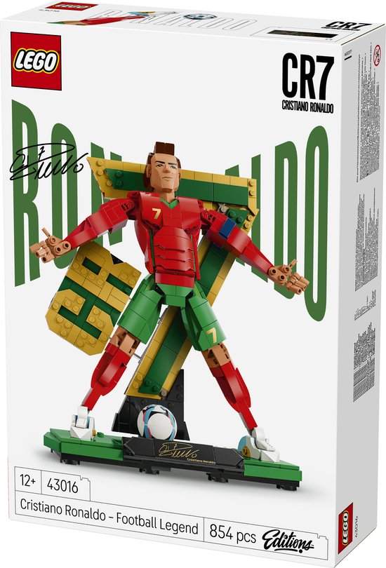 LEGO Editions Cristiano Ronaldo - Légende du Football CR 7 Kit de Construction pour Enfants - 43016
