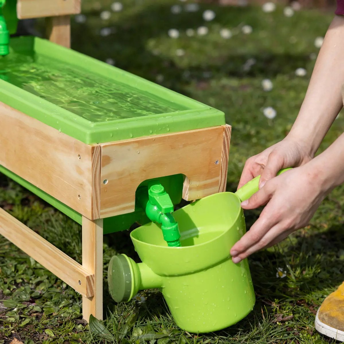 Kids in the garden Houten watertafel set - Educatief speelgoed met kraan voor binnen & buiten — afbeelding 7