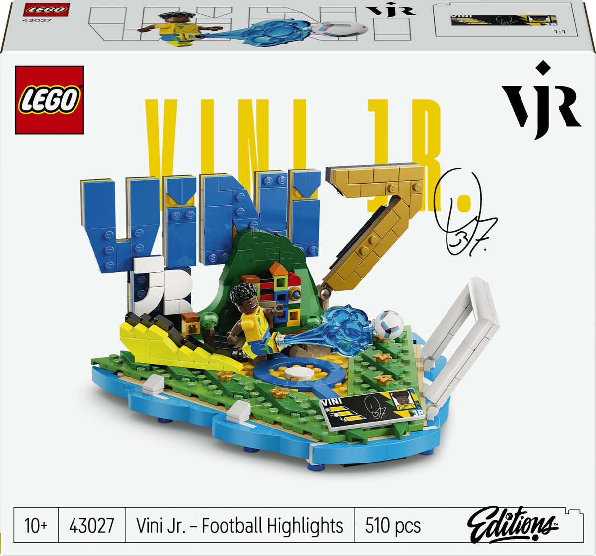 LEGO Editions - Vini Jr. – Voetbalhoogtepunten Voetbal Bouwpakket voor Kinderen - 43027