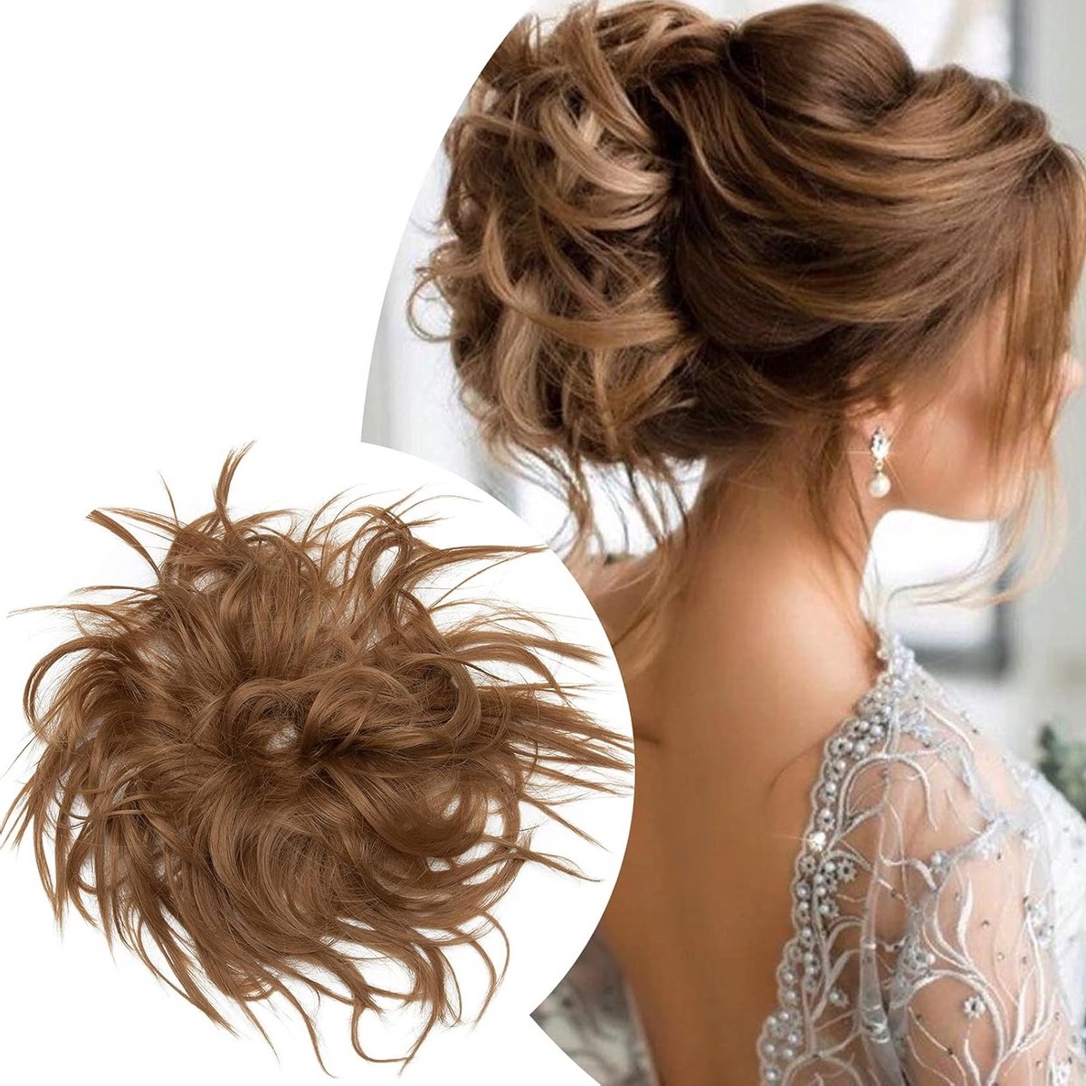 Haarstukje en Haarextensions voor Volumineuze Kapsels - Koffiebruin, 45 g