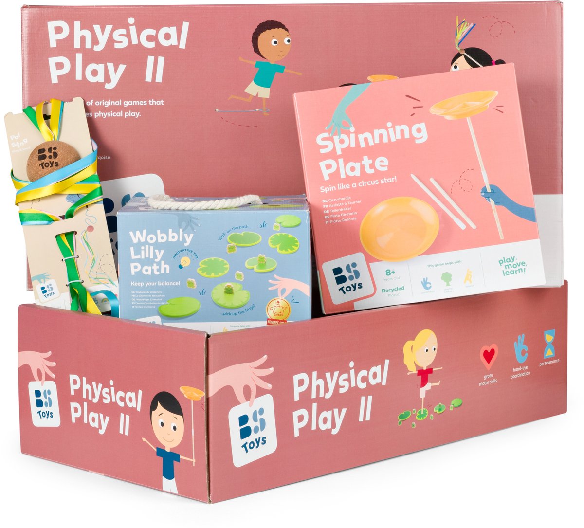 BS Toys Buitenspel Bundle – 4 bij elkaar Strategisch Spel + Grote Toren Balanceer Spel – Houten Gezelschapsspel vanaf 6 jaar ( GA279 & GA277 ) — cadeau in Spellen & Speelgoed - foto 3