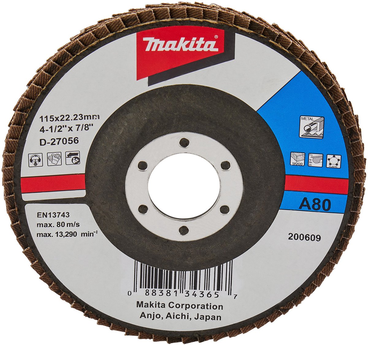 Makita Lamellenschijf 115 mm A80 - D-27056