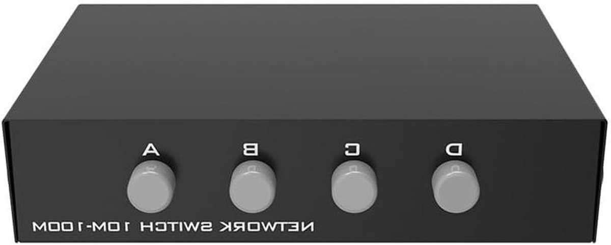 Netwerk Switch - Ethernet Hub - Internet Verdelen - 5 Poorten Gigabit - Mini Formaat - Zwart