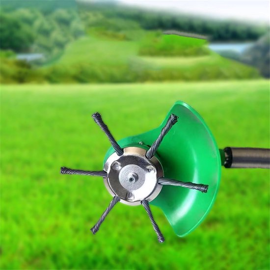 Onkruidborstel - Staaldraadkop - Tuinonderhoud - Efficiënte onkruidverwijdering - Universeel - Metaal — afbeelding 4
