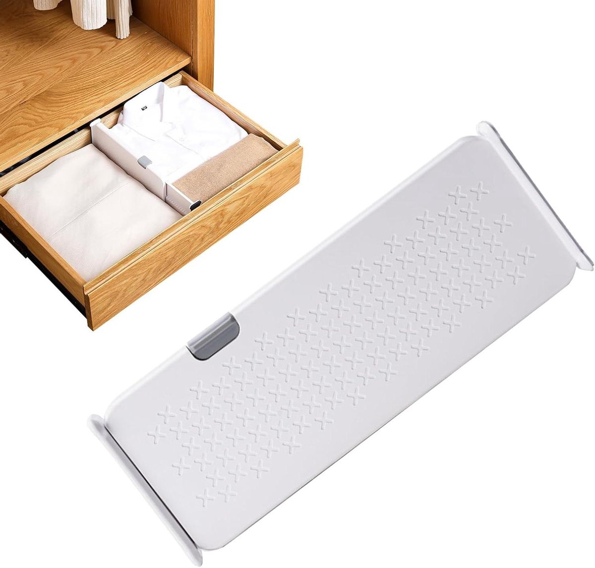 Lade Organisator - Ladeverdeler - Opruimen Keuken - Verstelbaar Ontwerp - 27-44 cm - Wit
