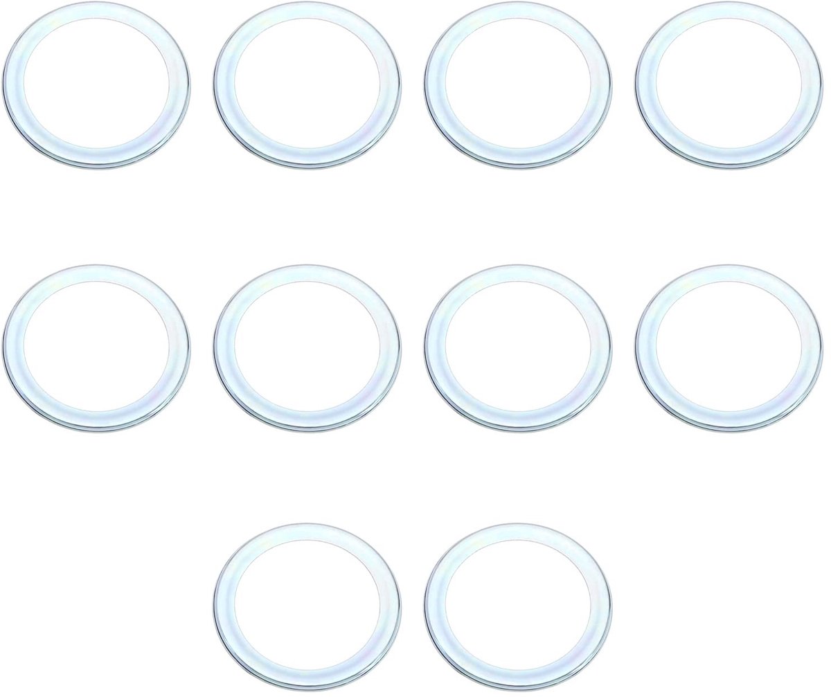 aladdien - Olie Afvoer Plug Pakkingen - 10 - Aluminium - 20mm ID 26mm OD - Geschikt voor Subaru - Zilver