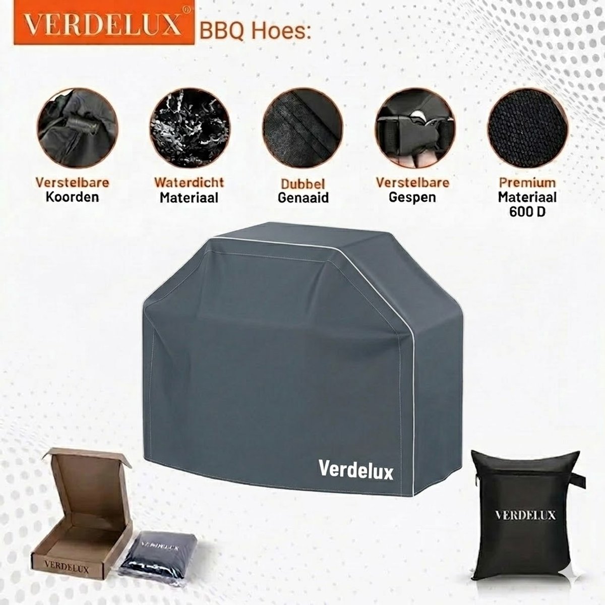 Cover for Gas BBQ / Outdoor Kitchen 145x65x120 cm Anthracite