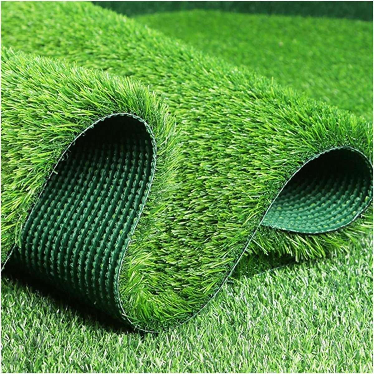 Kunstgras Tapijt - Balkon Gazon - Buiten Decoratie - 2cm Dik Realistisch - 50x200cm - Groen