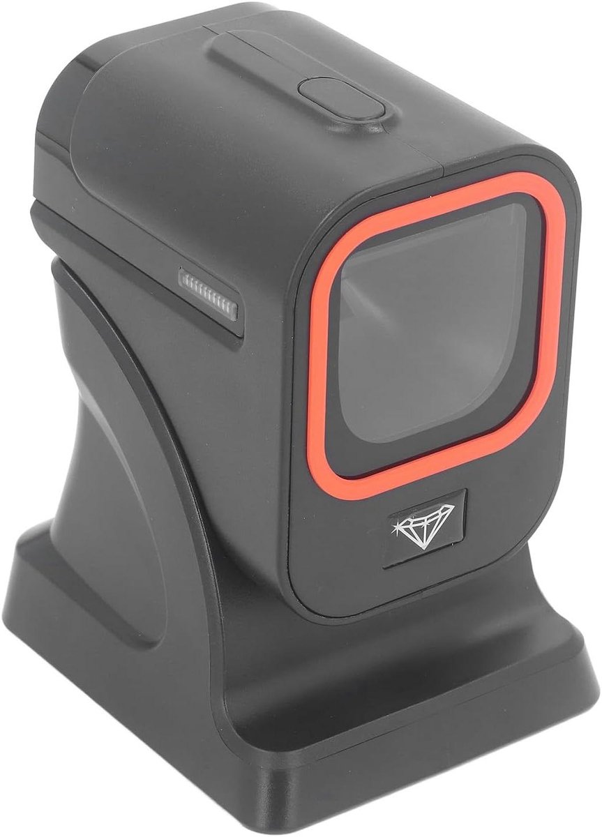 Desktop Barcodescanner - QR-codelezer - Snel Scannen - Automatische Detectie - 3.2 m/s - Zwart