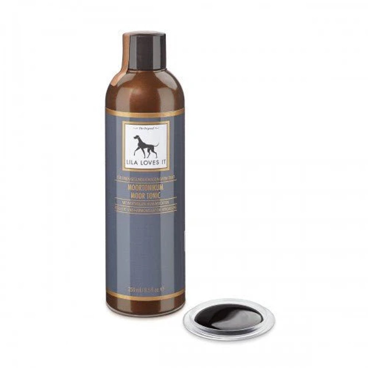 Lila loves it - Moor Tonic voor honden - puur veen verrijkt met leonardiet - ondersteuning darmgezondheid en helpt bij poep eten hond - 250 ml