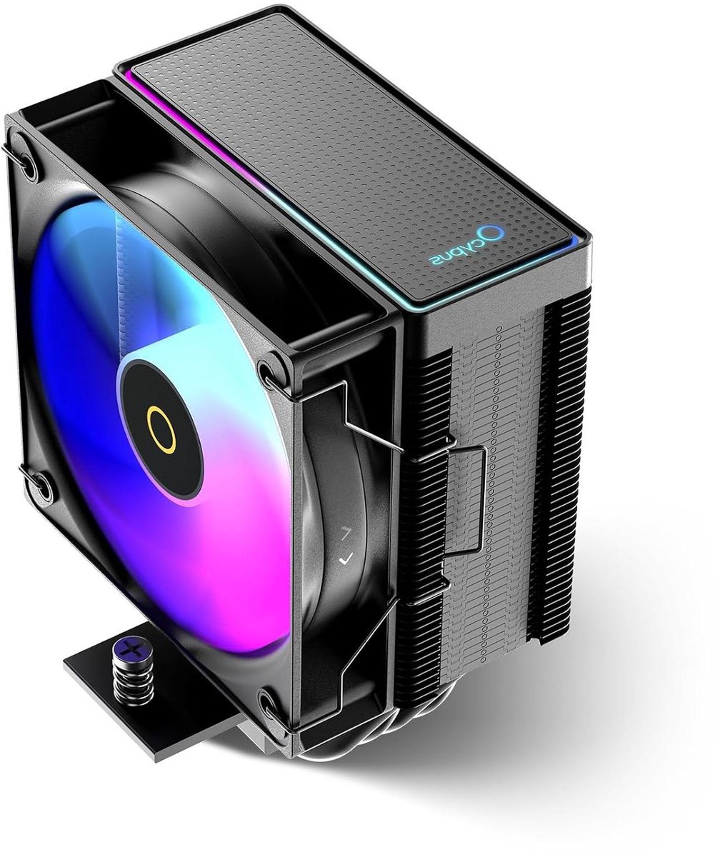 CPU Koeler - Processor Ventilator - Computer Onderdelen - Compact Ontwerp - 133mm Hoogte - Zwart