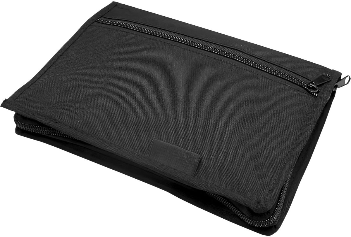 aladdien - Voertuigmap - Documentenmap - Handschoenenkast-organizer - Zwart - Autoaccessoires - Ideaal voor auto en documenten - Draagbare tas voor ...