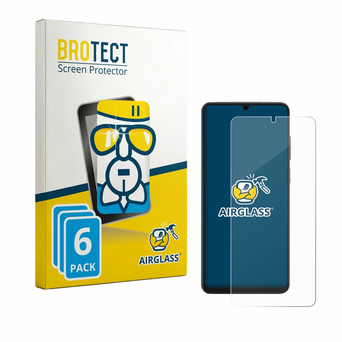 Screenprotector 6 Stuks voor Honor X6d Beschermglas transparant