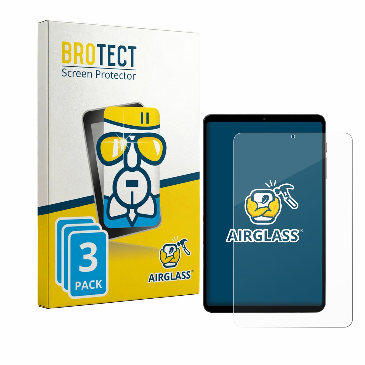 Screenprotector 3 Stuks voor BNCF BPad T1 Beschermglas transparant