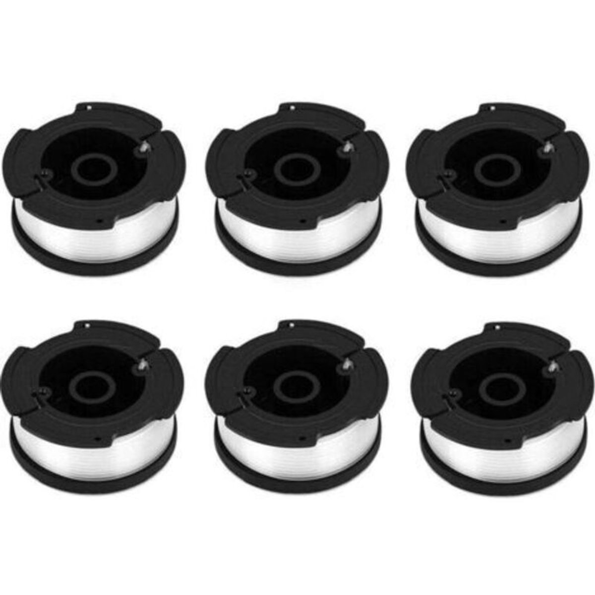 Geschikt geschikt voor Black & Decker grasmaaierspoelen, nylon spoelen, bosmaaierspoelen, transparante spoelen en automatische spoelen (6 stuks).