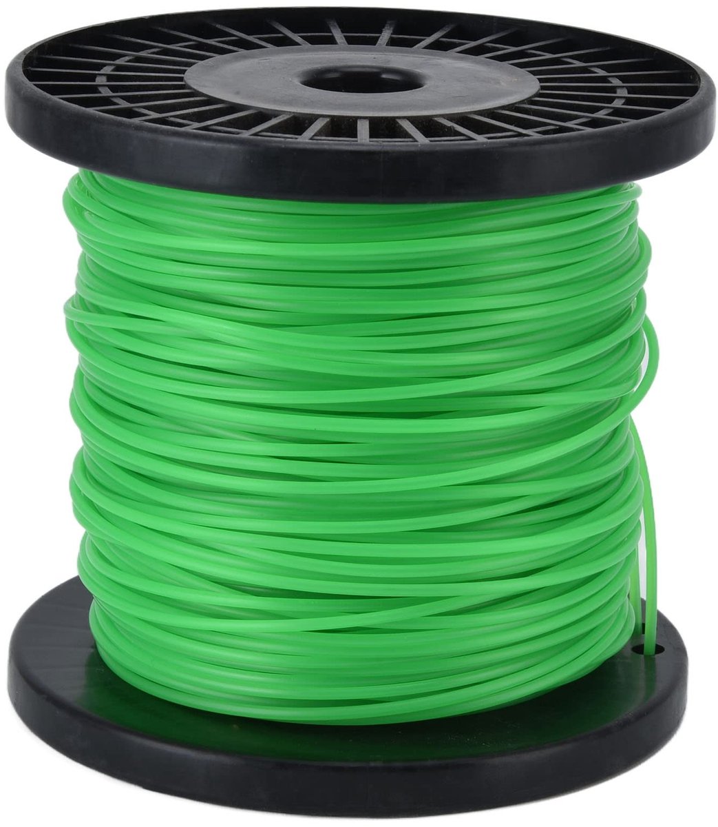 aladdien - 2mm String Trimmer Line - Grasmaaier Trimmerlijn - Groen - Nylon Trimmerlijn - Geschikt voor diverse grasmaaiers - 100 meter