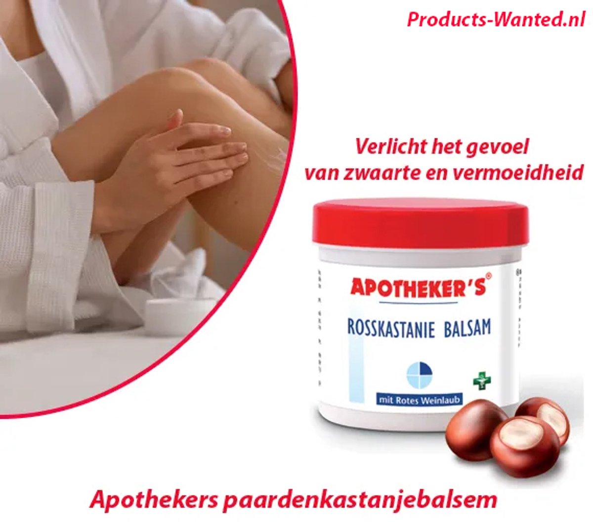 Apothekers Paardenkastanjebalsem – 2 Potten van 250 ml