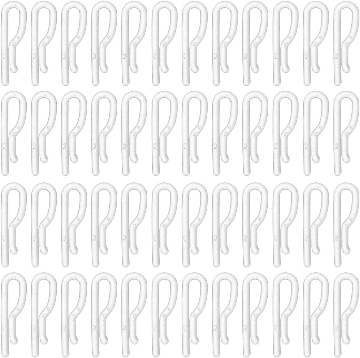 Kledingclips - Wasknijpers - Kleding Organiseren - Zonder Tanden - 100 Stuks - Wit
