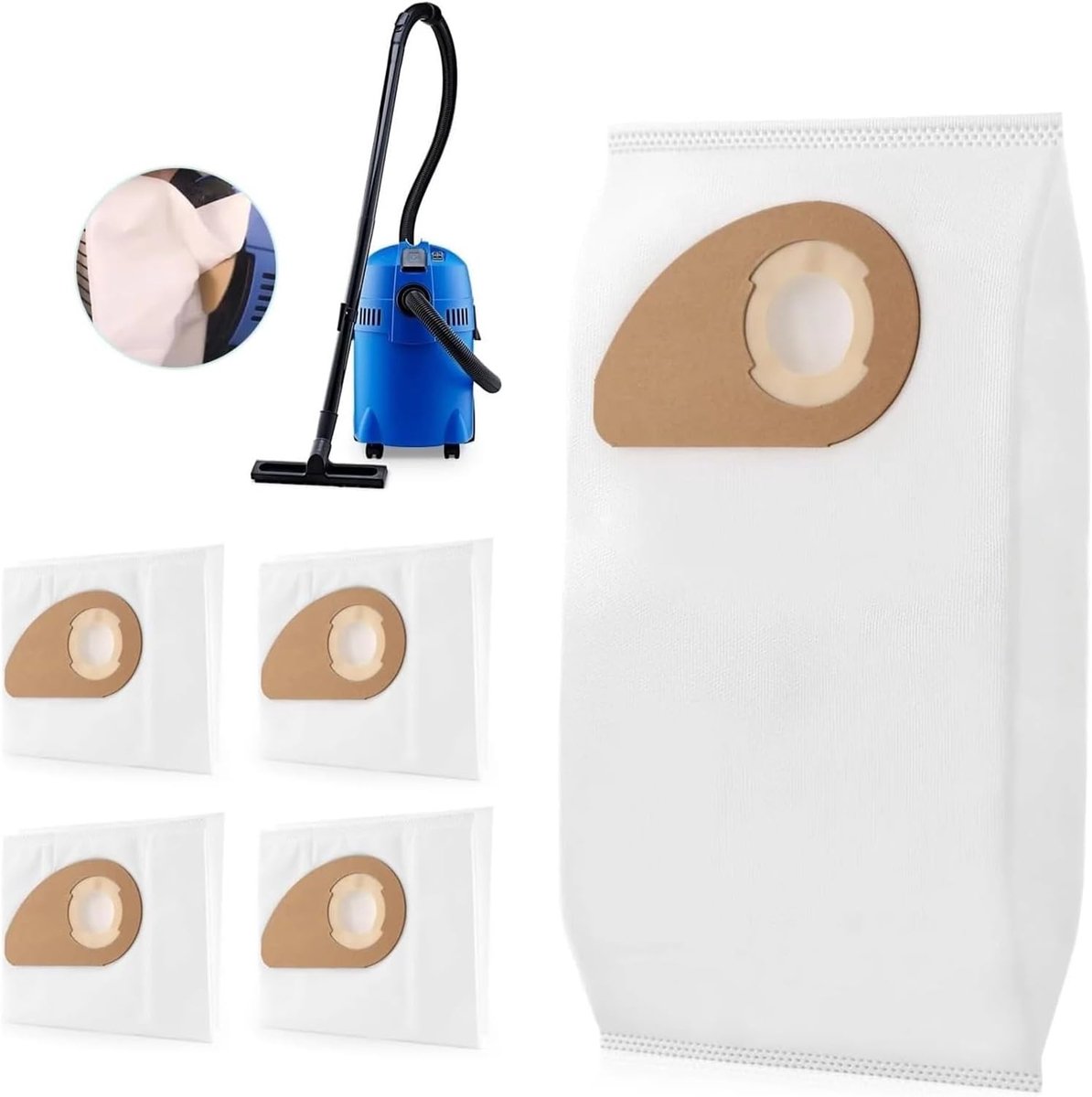 5 stuks Stofzakkens - Voor Nilfisk Buddy II 12 /18 Prof - Vervangende stofzak voor stofzuiger - 40*22.5 cm