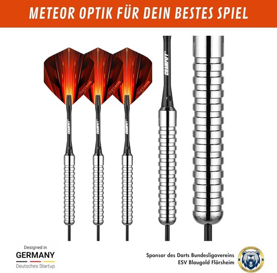 Dartpijlen Set - Stalen Pijlen - Precisie Werpen - Messing Barrel - 3 Darts - Zilver — afbeelding 4