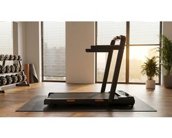 Loopband voor Thuis – House&Garden PowerIncline X16 Pro – Walking Pad met 16% Helling – Inklapbare Elektrische Loopband met Leuningen – 3.0 PK Borstelloze Motor – 1-10 km/u – Max 136 kg – Oranje/Zwart
