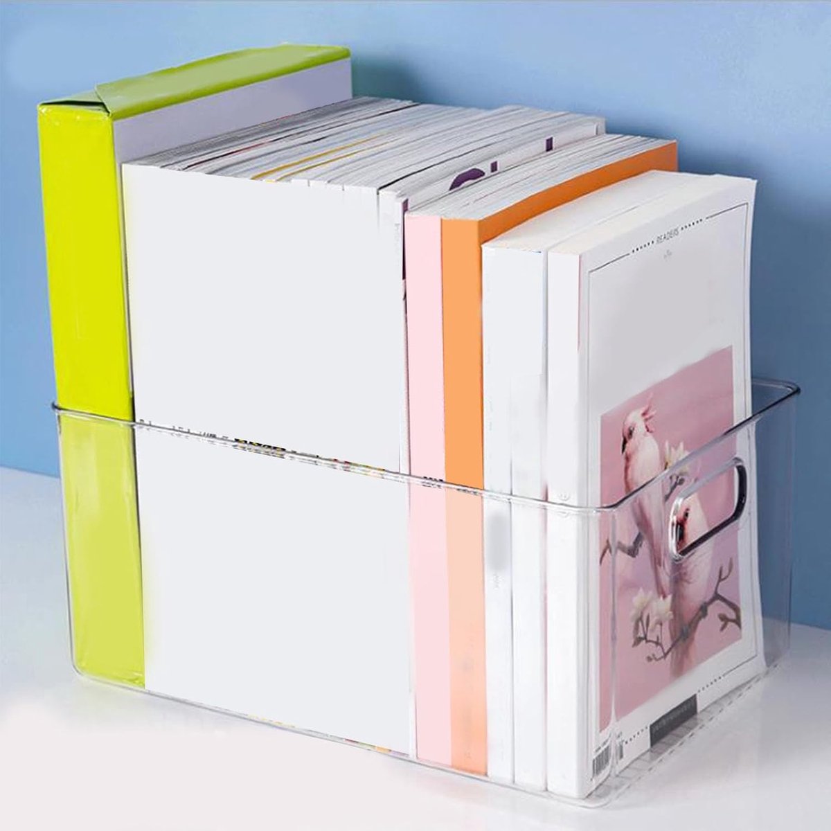 Voorraad Organizer - Opbergbak - Koelkast Keuken - Transparant Design - 34x24x14 cm - Helder