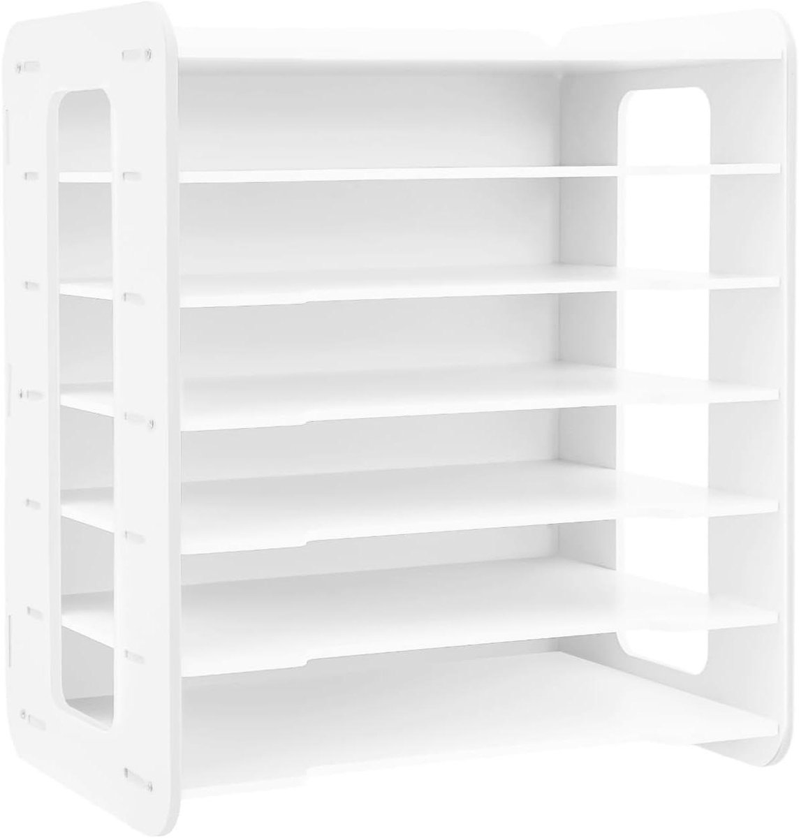 Bureau Organizer - Documentenlade - Kantoor Orde - Zeven Niveaus - 34x25x39 cm - Wit