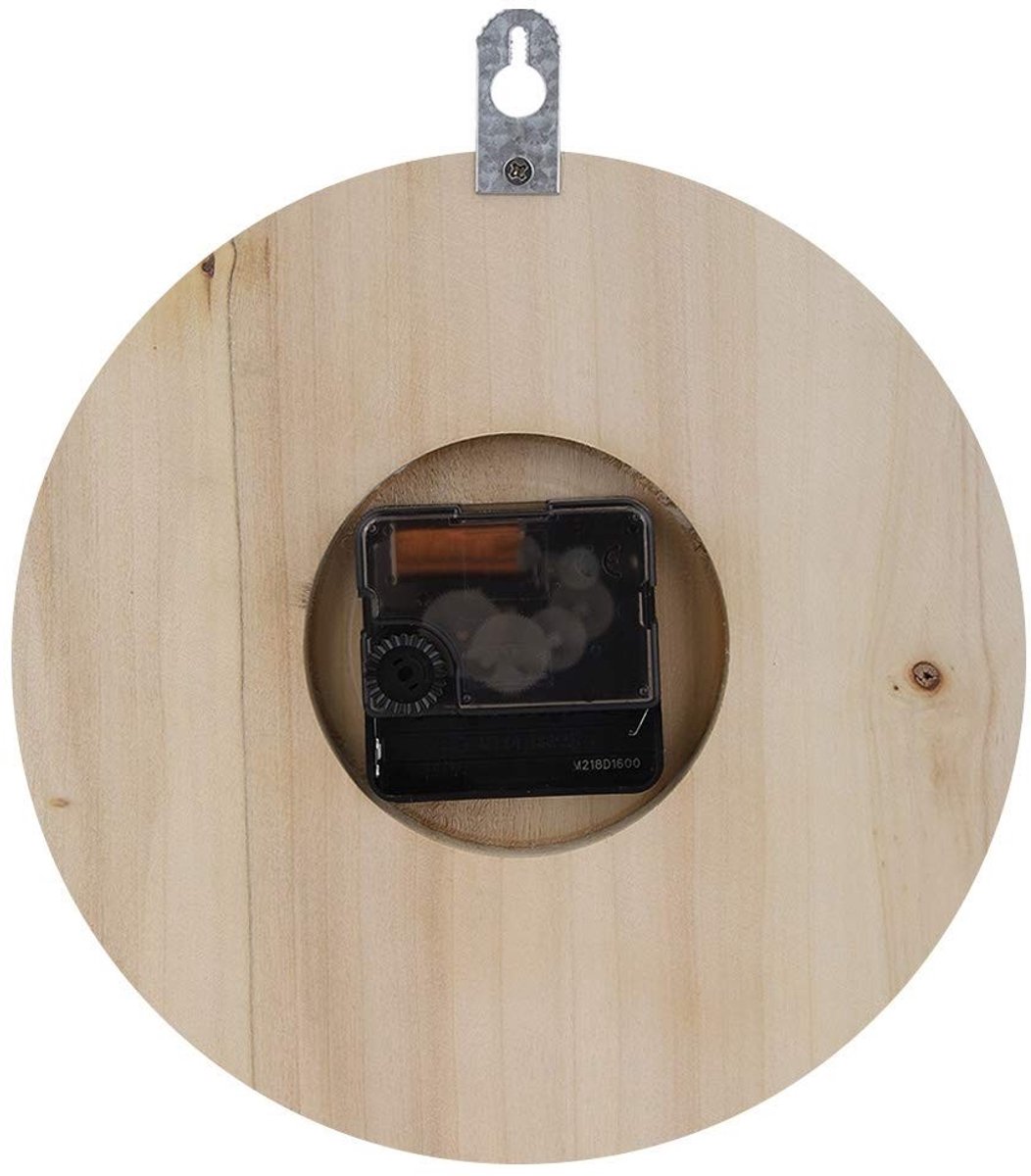 aladdien - Saunaklok - Hittebestendig - 20 Cm - Gemakkelijk Af Te Lezen - Houten Klok voor Saunaruimte - Woondecoratie