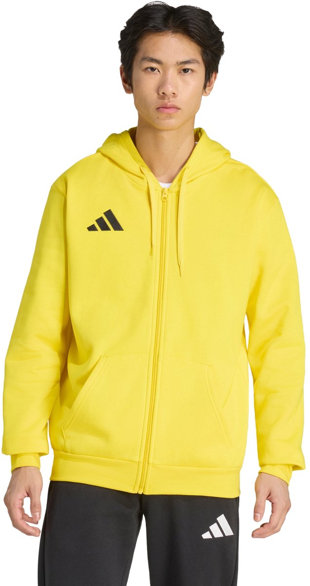 Adidas Performance Entrada26 Hoodie Met Lange Ritssluiting Heren Geel