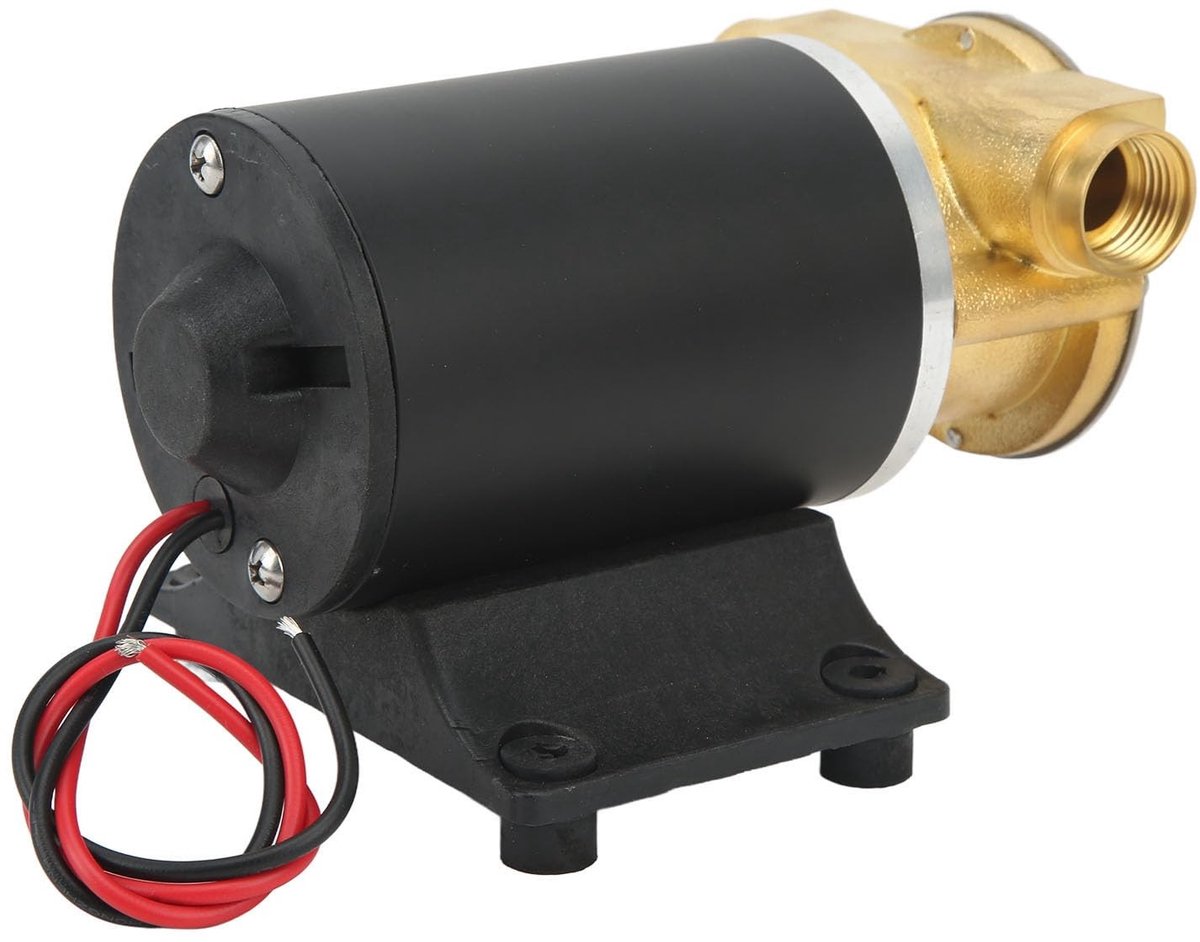 aladdien - Lenspompen - Zelfaanzuigende Waaier Lenspomp - 6GPM - 12V - Zeewaterpomp - Voor Boot en Lenswaterafvoer - Ideaal voor Vloeistofafvoer