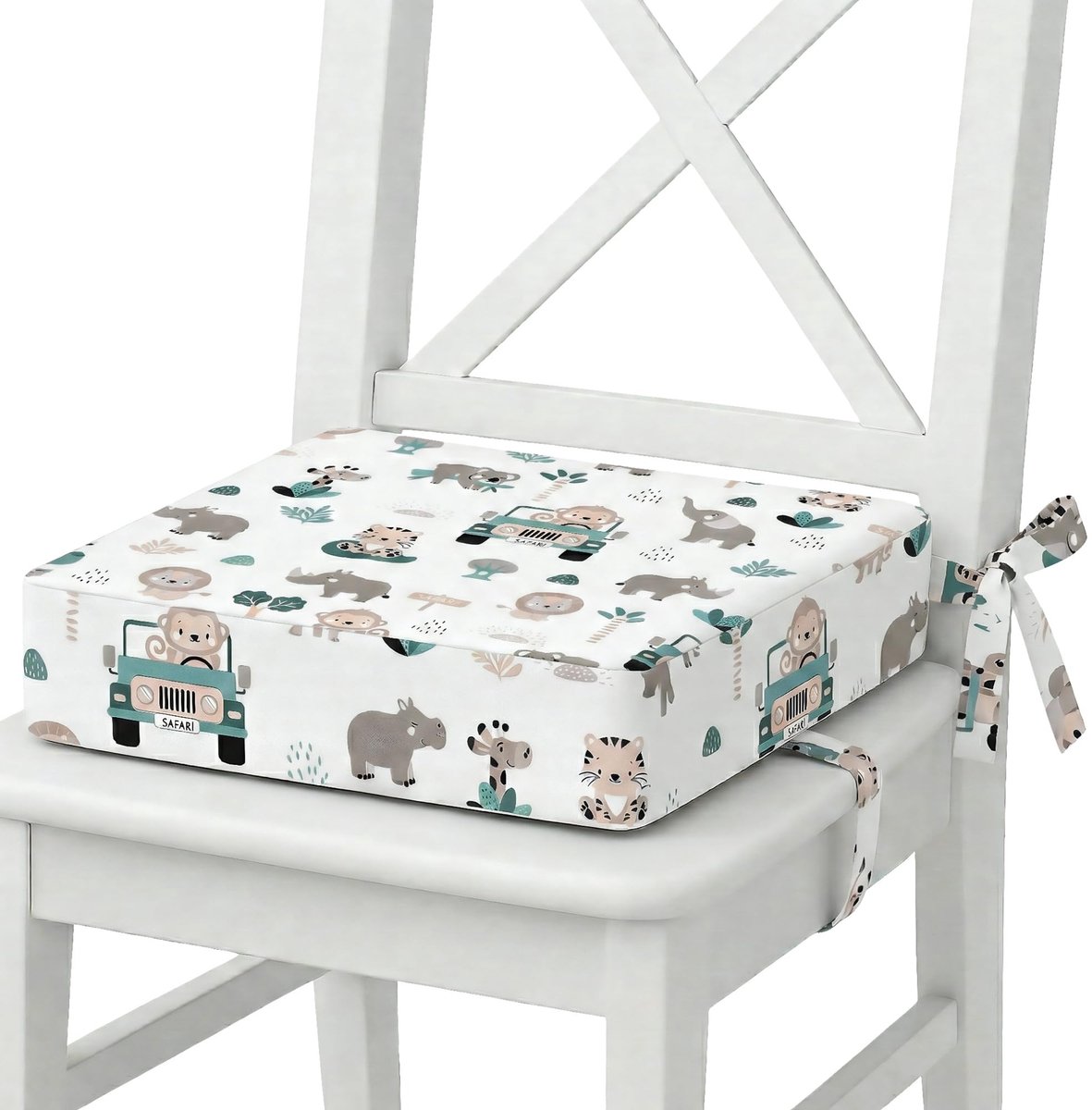 aladdien - Kinderstoel verhoger - Stoelverhoger voor kinderen - Comfortabel kussen - 32x32x8 cm - Ondersteuning aan tafel - Geschikt voor thuis - Roze