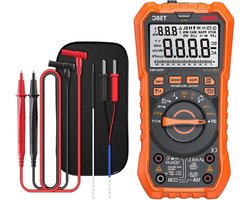Digitale Multimeter - Elektrische Tester - Nauwkeurig Meten - 9999 Tellingen Display - Auto Ranging - Zwart