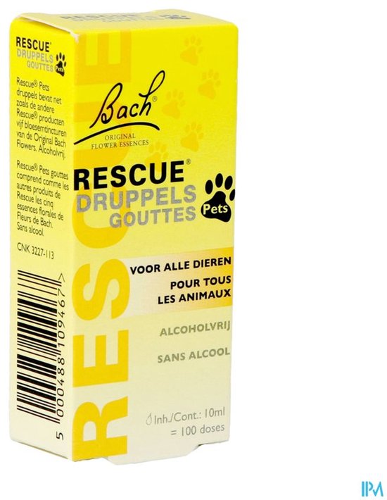 Bach Rescue Remedy Pets Druppels - Dieren Antistressmiddel - 10 ml
