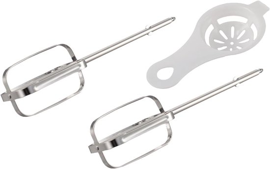 Mixer Opzetstukken - Kloppers Set - Beslag Maken - Roestvrij Staal - 2 Stuks - Zilver van Merkloos — afbeelding 5