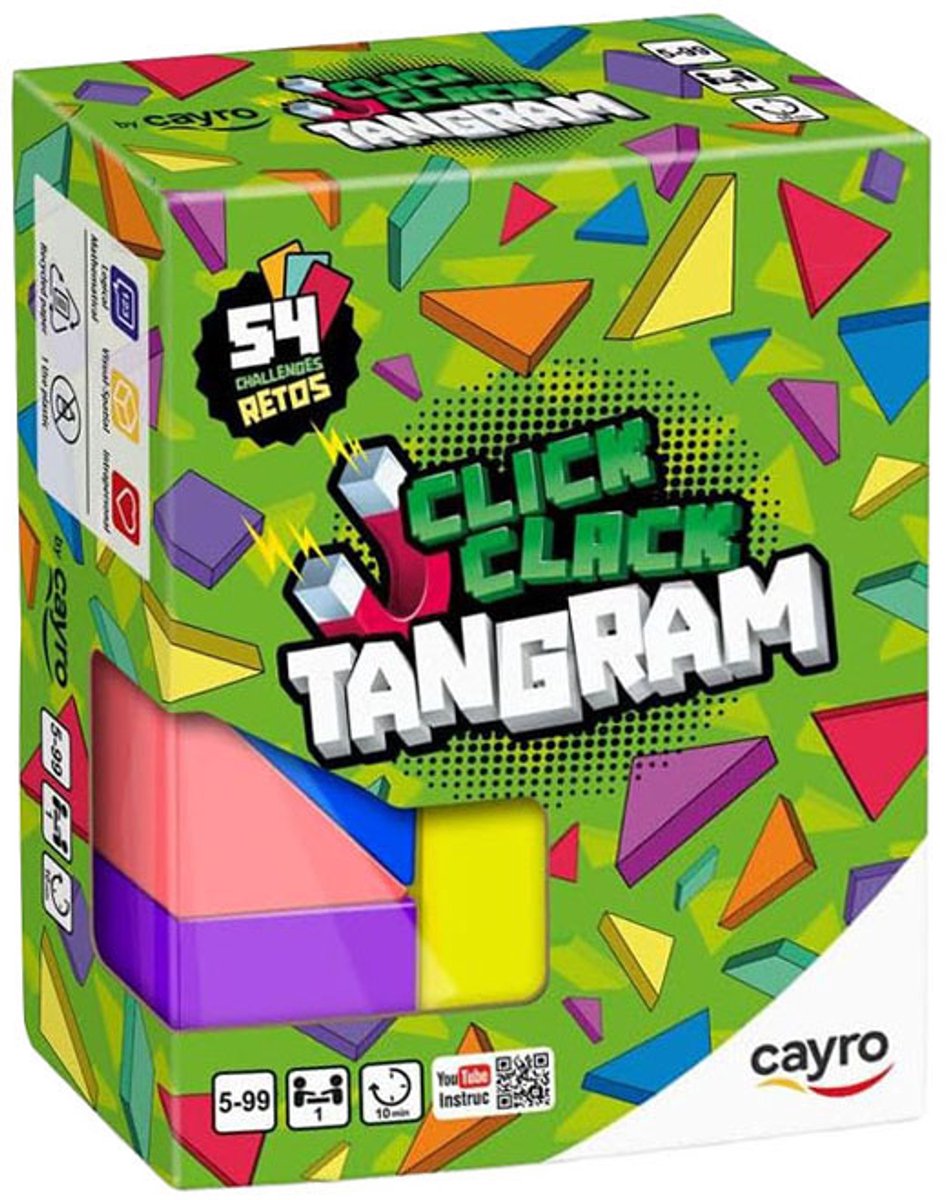 Cayro Magnetisch Blokkenspel Click Clack Tangram