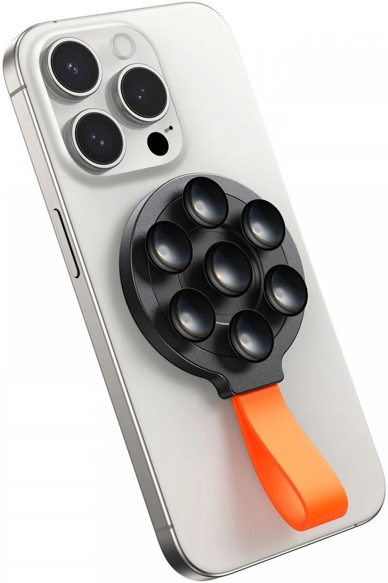 JOYROOM MagSafe Telefoonhouder met Zuignap Zwart Oranje