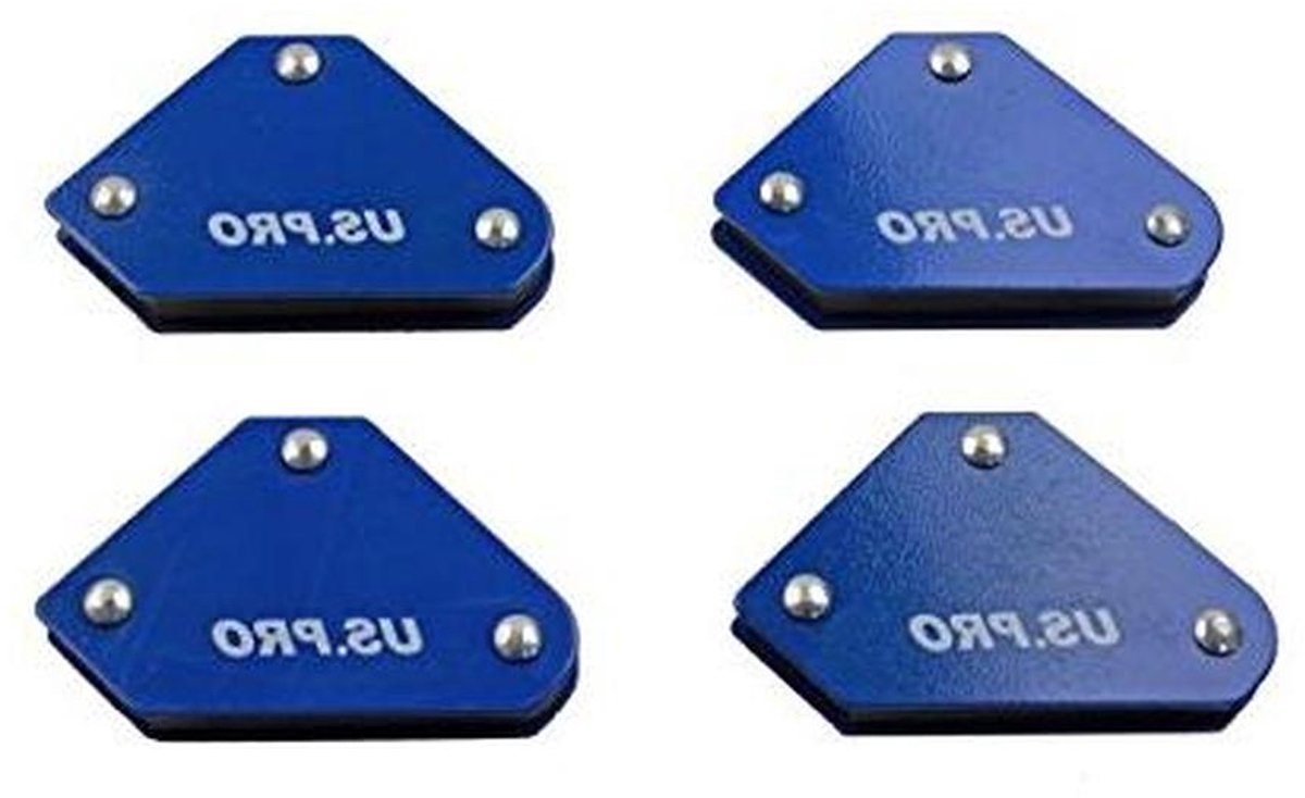 Magnetische Lasthoek - Hulpmiddel - Metaal Bewerken - Multi-hoek - 4 Stuks - Zilverkleurig