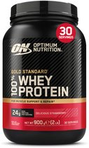 Optimum Nutrition Gold Standard 100% Whey Protein - Delicious Strawberry - Proteine Poeder - Eiwitshake - 900 gram (28 servings)