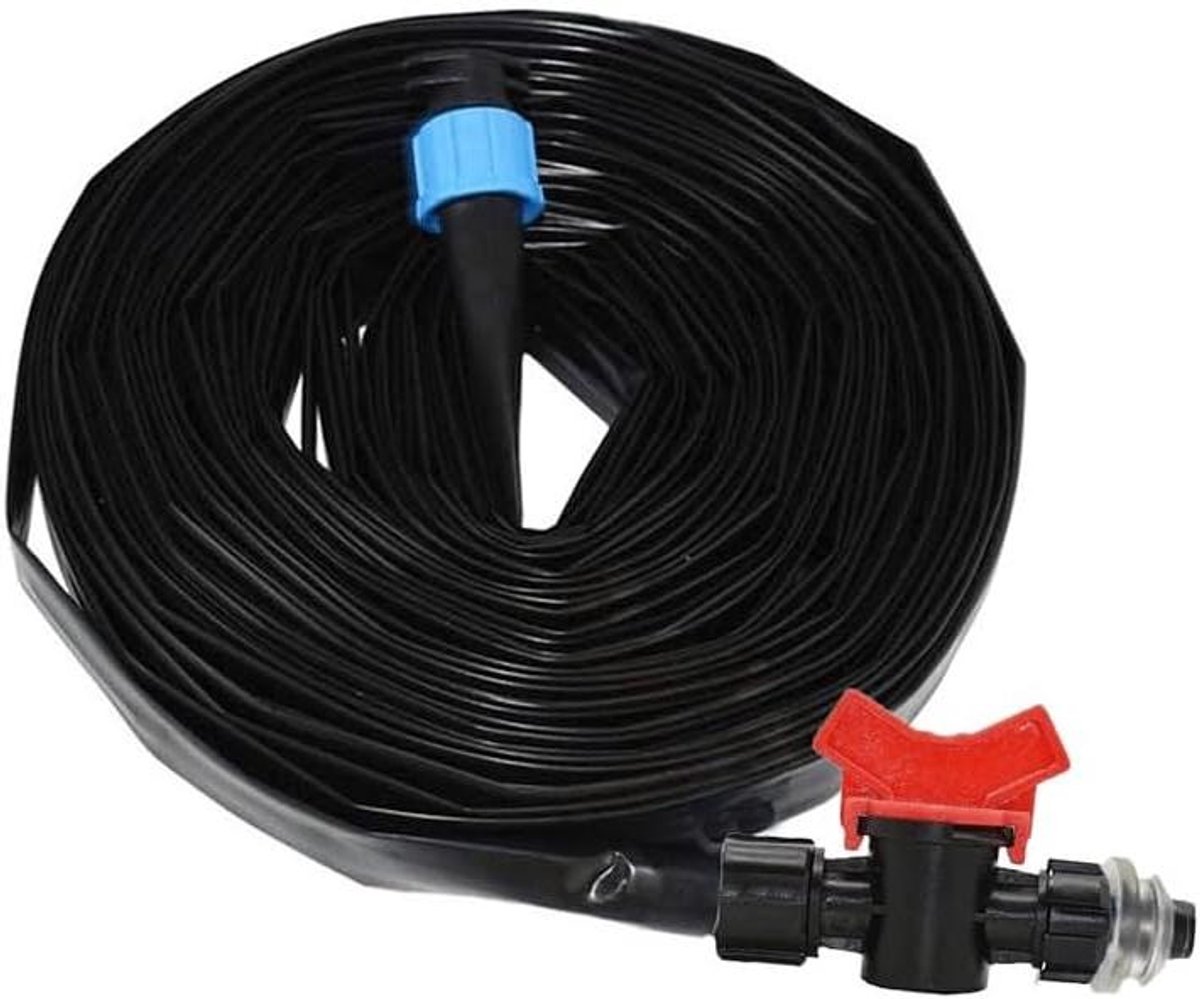 Druppelirrigatieslang - Soaker tape - Planten Water Geven - PE-bestendig materiaal - 40 meter - Zwart