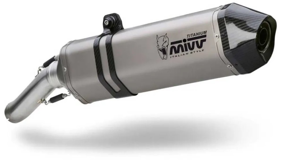 Mivv Speed Edge Bmw R 1200 Gs/adventure 2008-09 B.004.lgs Gehomologeerde Slip On Uitlaatdemper Zilver Homologated
