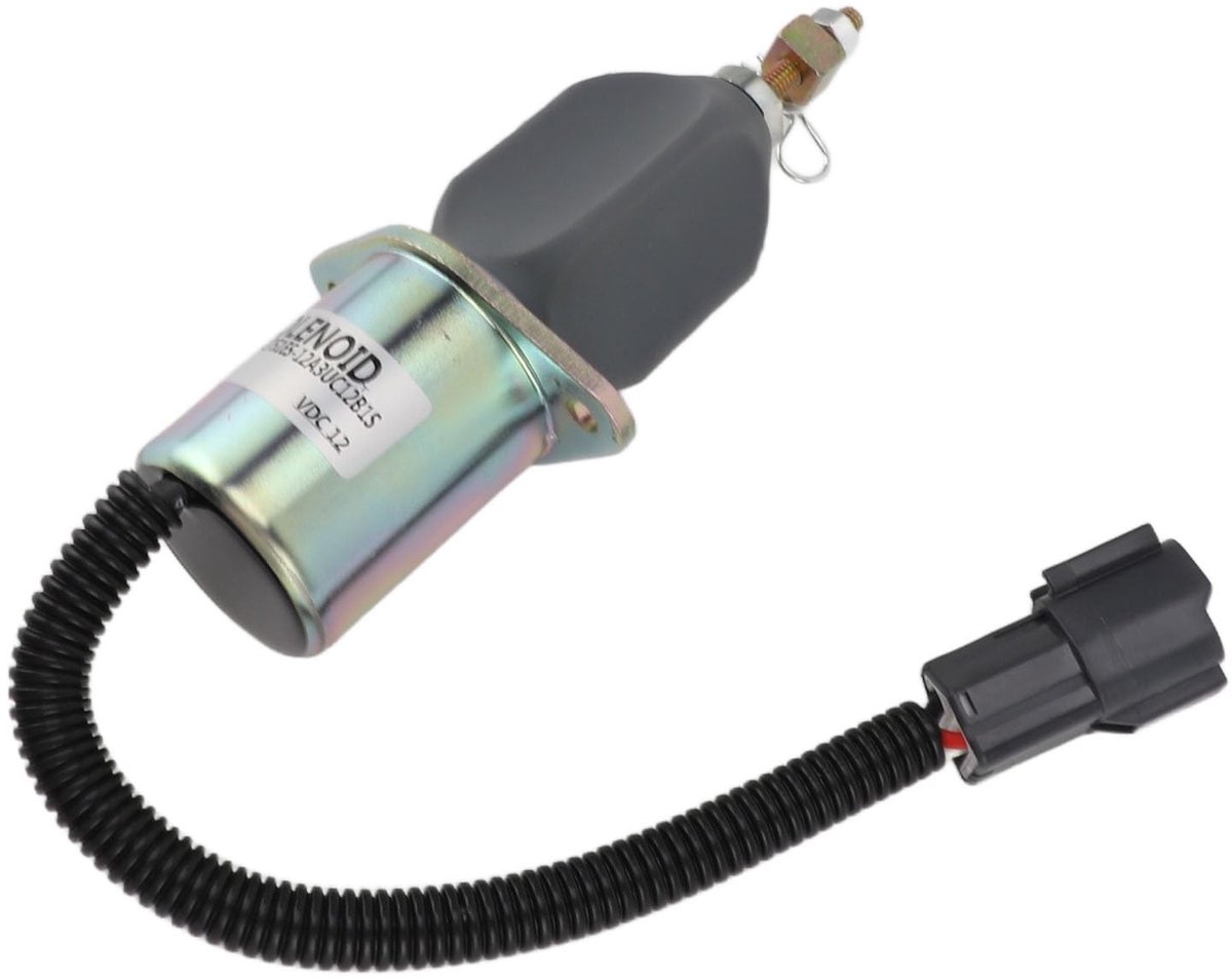 aladdien - Brandstofafsluitklep - Magneetventiel 12V - Veilig en nauwkeurig - Geschikt voor generator motor - 2 poorten - IJzer