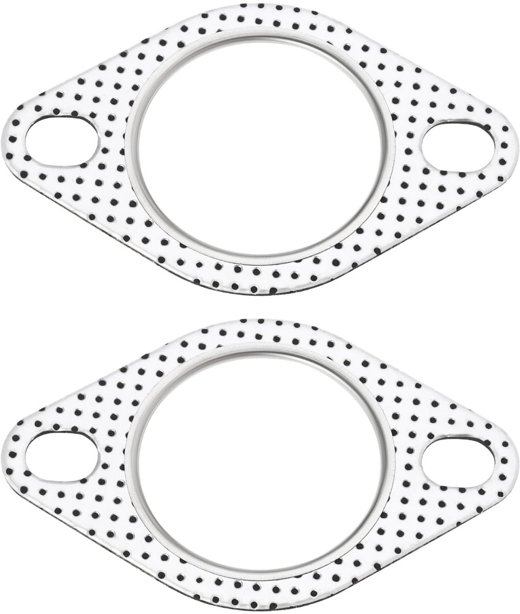aladdien - 2 Inch Uitlaatpijp Flens - 2 Stuks - Duurzaam en Betrouwbaar - Geschikt voor 51mm Uitlaatpijp - Perfect voor Auto's - 85mm Gatenafstand
