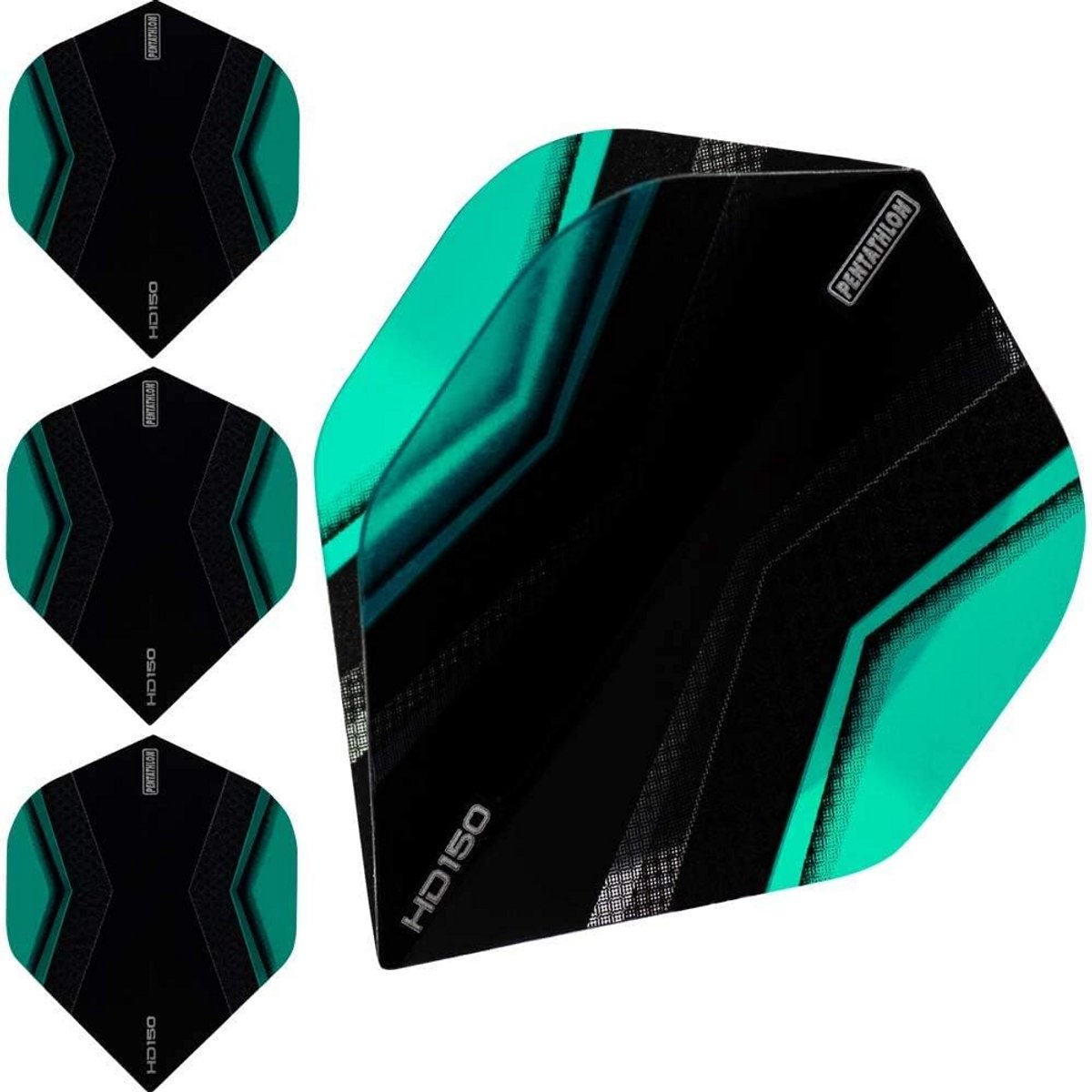 Dartflights HD150 Xwing Aqua - Set van 30 Stekle Dartpijlen Accessoires